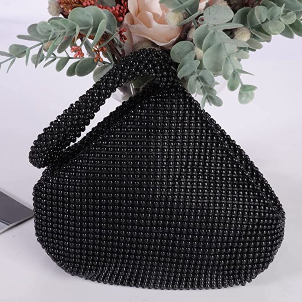 Big Size Women Black Clutch Purse for 6.0-inch Phones Women's Evening Clutch